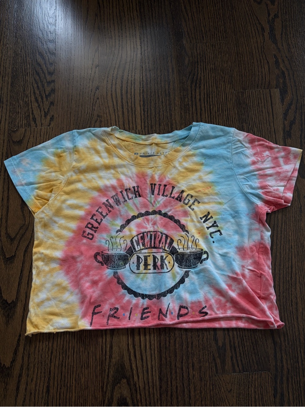 Prince Peter Collection Tie-Dye FRIENDS Logo Tee - Yellow Blue Pink